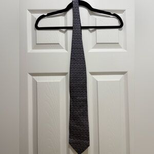 Versace Black and Purple Patterned Tie
